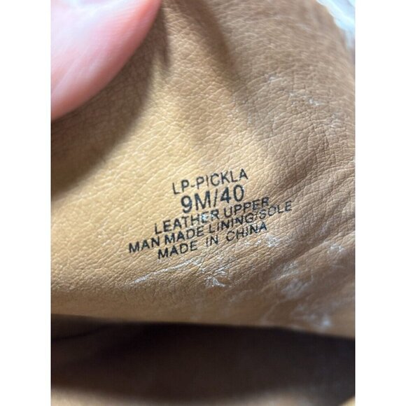 Lucky Brand Pickla Ankle Boots Booties Chevron Suede Beige Size 9M - Picture 12 of 12